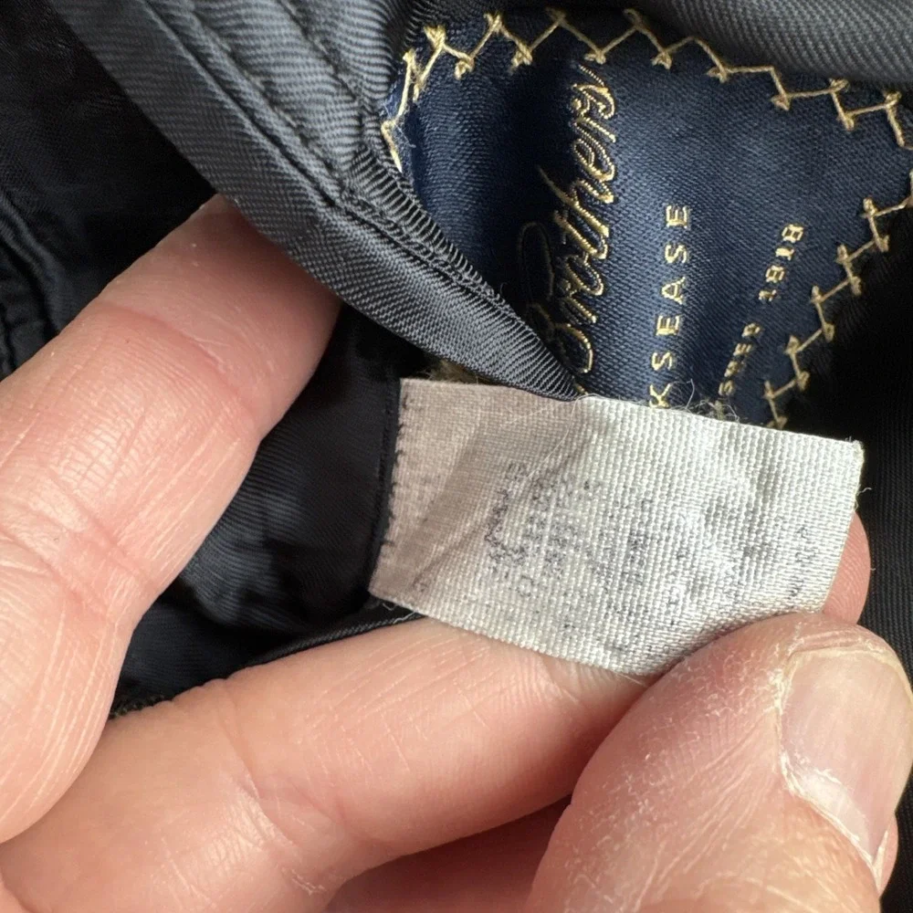 VTG Brooks Brothers Brooksease Blazer Suit Jacket Dark Gray Union Made 50R Wool